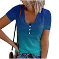 thumbnail image 1 of Women's V-Neck Sleeveless Buttoned Tank Top, 1 of 4