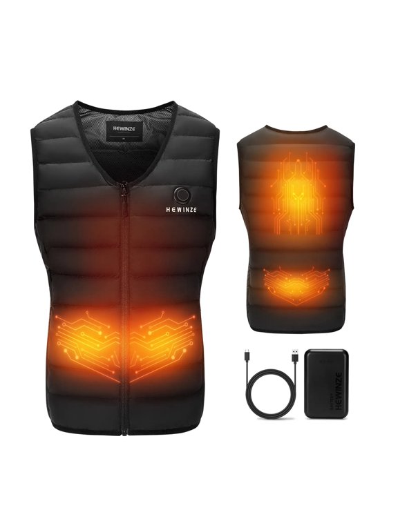 Women's V-Neck Smart Heated Vest Dual Switch, 5-Zone Heating, Sleeveless Athletic Vest (Suitable for Layering or Outerwear); Ideal for Outdoor Hiking, Running, Skiing, and Fishing (Battery Included)