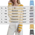 thumbnail image 1 of Women's V Neck Sweater Striped Lightweight Pullover Long Sleeve Knit Soft Top (Available in Plus Size) Black M, 1 of 4