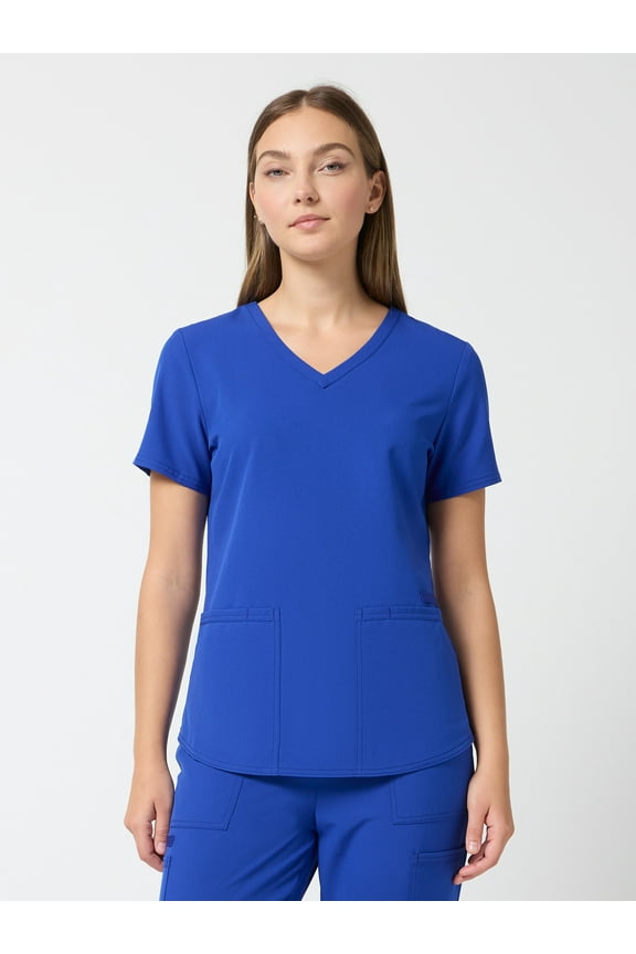 Core Essentials Women’s V-Neck Scrub Top, Sizes XS–3XL