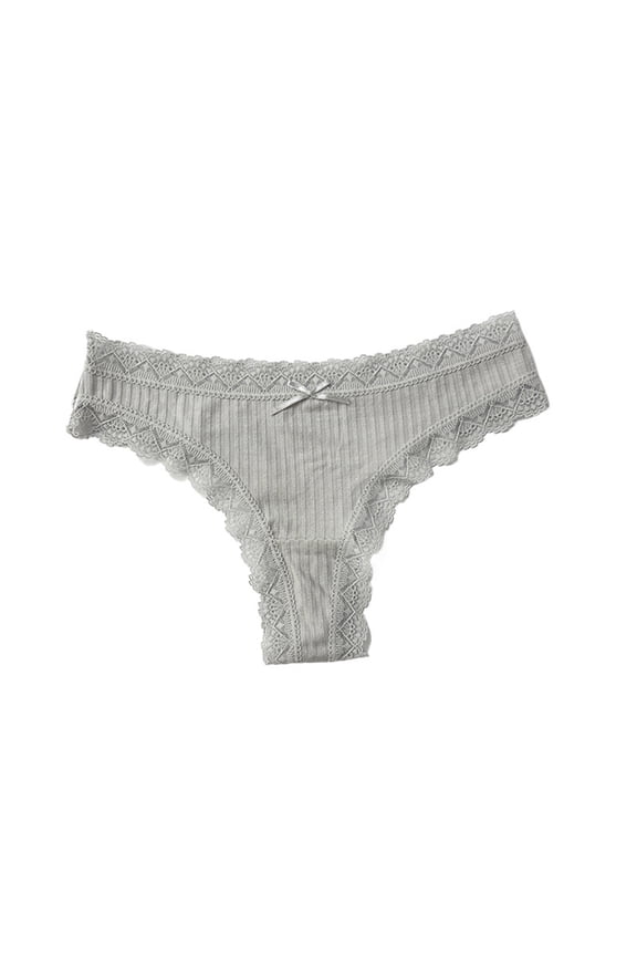 Women's V-Shape Lace Thong 2025 T-Back Wavy Edge Cotton Underwear Sheer High Waist Sexy Lingerie Panties Breathable Comfort Cheeky Fit