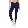 thumbnail image 1 of Women's V-Waistband Activewear Pocket Leggings - NAVY BLUE, S, 1 of 4