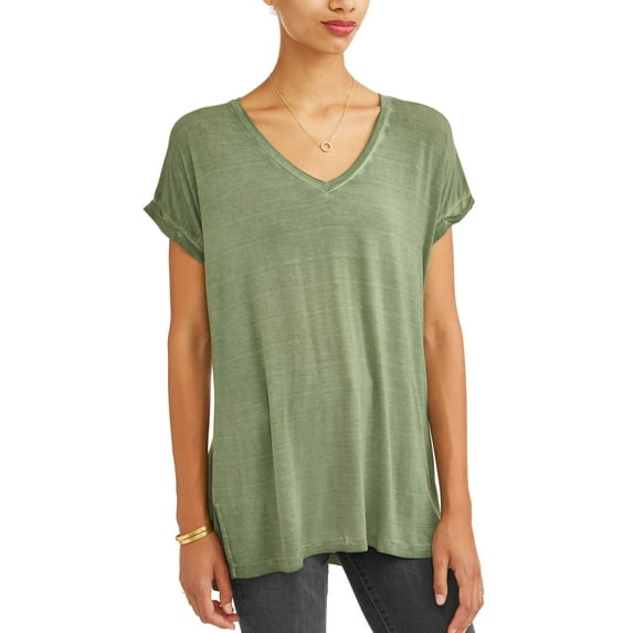 Women's V-neck Lightweight T-Shirt