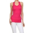 thumbnail image 1 of Women's V-neck Racer Back Tank - Fuchsia, 1 of 4