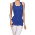 thumbnail image 1 of Women's V-neck Racer Back Tank - Royal Blue, 1 of 4