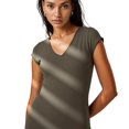thumbnail image 1 of Shadowsong Women's V-Neck Knit Sleeveless T-Shirts, Green, Size M, 1 of 18