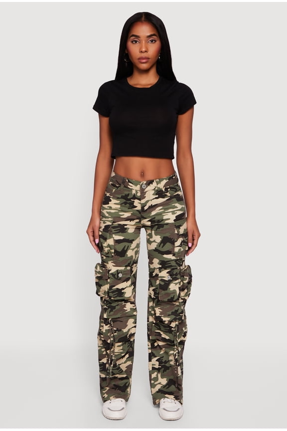 Women's VIP Camo Twill Straight Leg Utility Pants