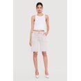 thumbnail image 1 of Women's VIP Denim Bermuda Shorts with Strap Detail, 1 of 4