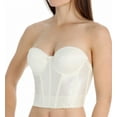thumbnail image 1 of Women's Va Bien 506 Vintage Strapless Low Back Longline Bra (Creme 40DDD), 1 of 4