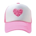 thumbnail image 1 of Women's Valentine's Day Baseball Cap Love Heart Adjustable Sun Hat Casual Spring Summer Hats Gift for Her, 1 of 1