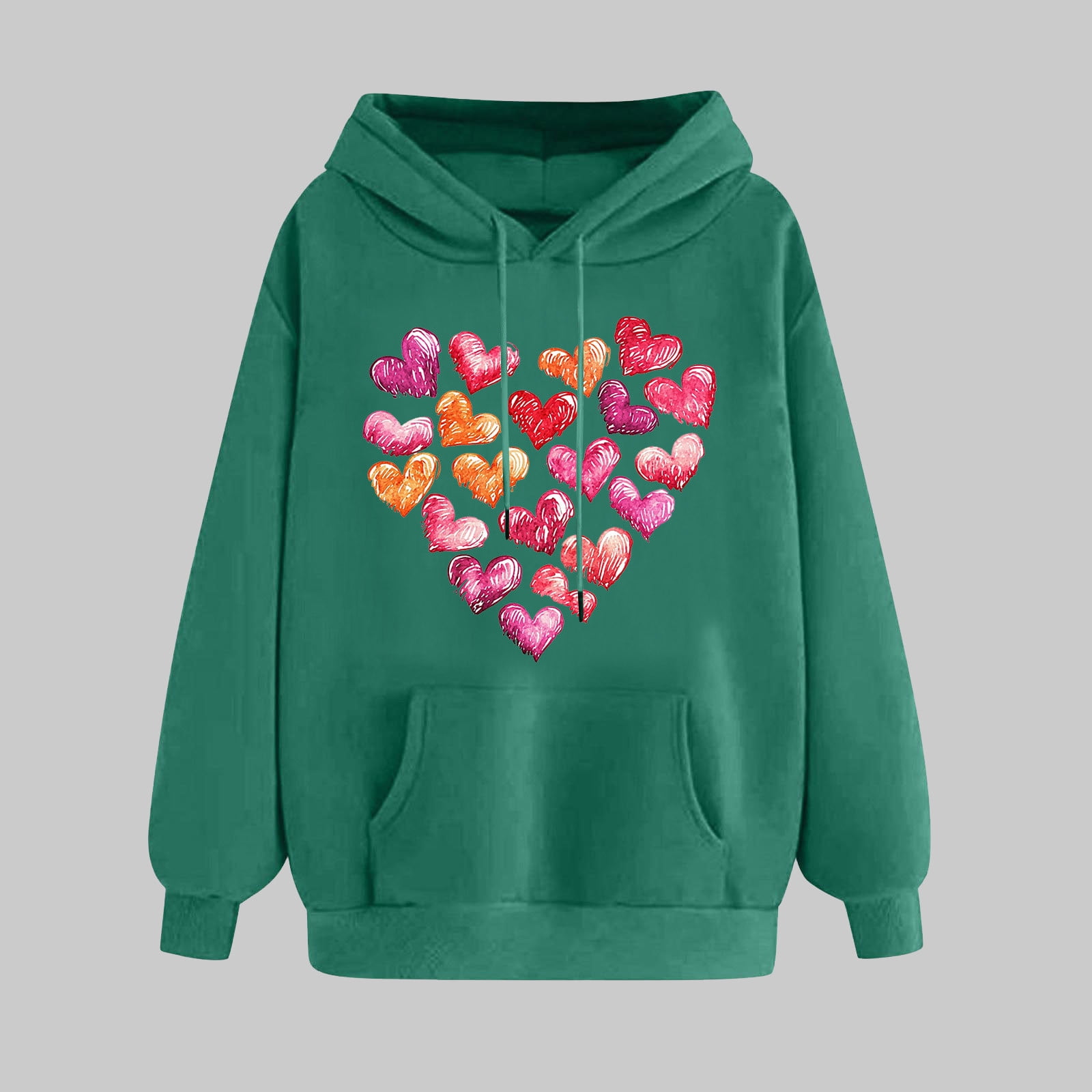 Pure Cotton Hoodie with Heartwarming Love Print
