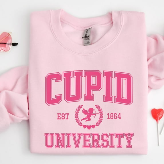 Women's Valentines Day, Love Valentine, Valentine's, Valentineâs Day Sweatshirt, Cupid University Sweatshirt, CupidFull Size S-5XL