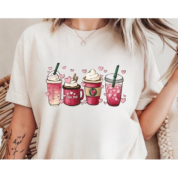 Women's Valentines Day T-Shirt, Valentine Coffee Shirt, Women's Valentines Day Sweater, Valentines Day Shirt, Valentines Sweater