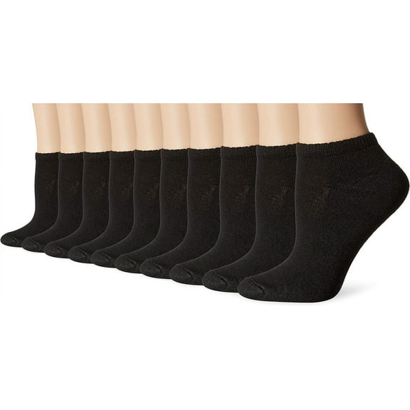 Women's Value, Low Cut Soft Moisture-Wicking Socks, 10-Packs
