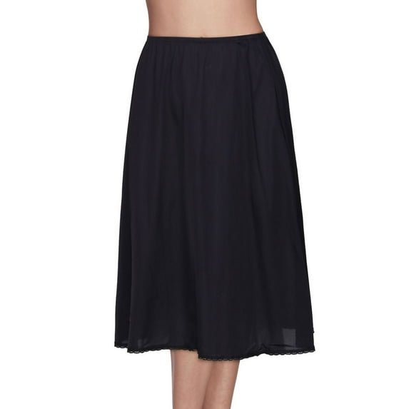 Women's Vanity Fair 1171128 Satin Glance 28 Inch Half Slip (Black 2X)