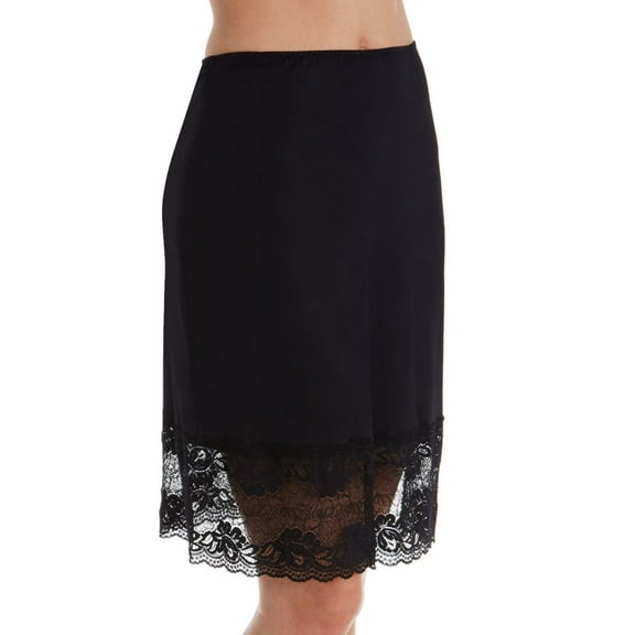 Women's Vanity Fair 1174122 Lace Trim 22 Inch Half Slip (Black 2X)