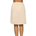 thumbnail image 1 of Vanity Fair Women's Half Slip with Side Slit, Smooth Anti-Static Nylon Slip for Dresses and Skirts, Multiple Lengths, Sizes S-3XL, 1 of 7