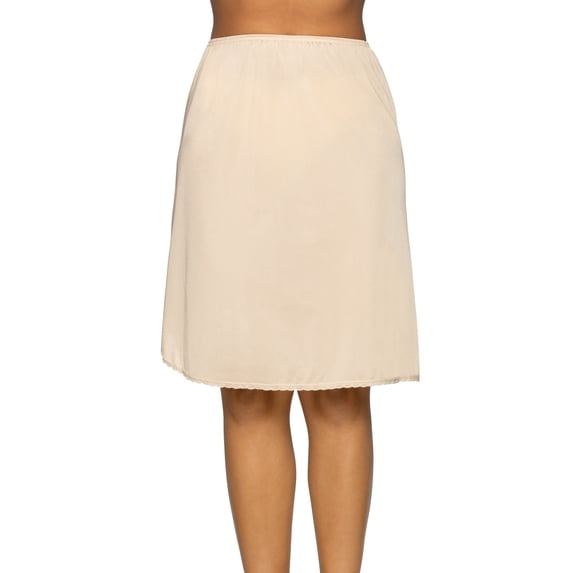 Vanity Fair Women's Half Slip with Side Slit, Smooth Anti-Static Nylon Slip for Dresses and Skirts, Multiple Lengths, Sizes S-3XL