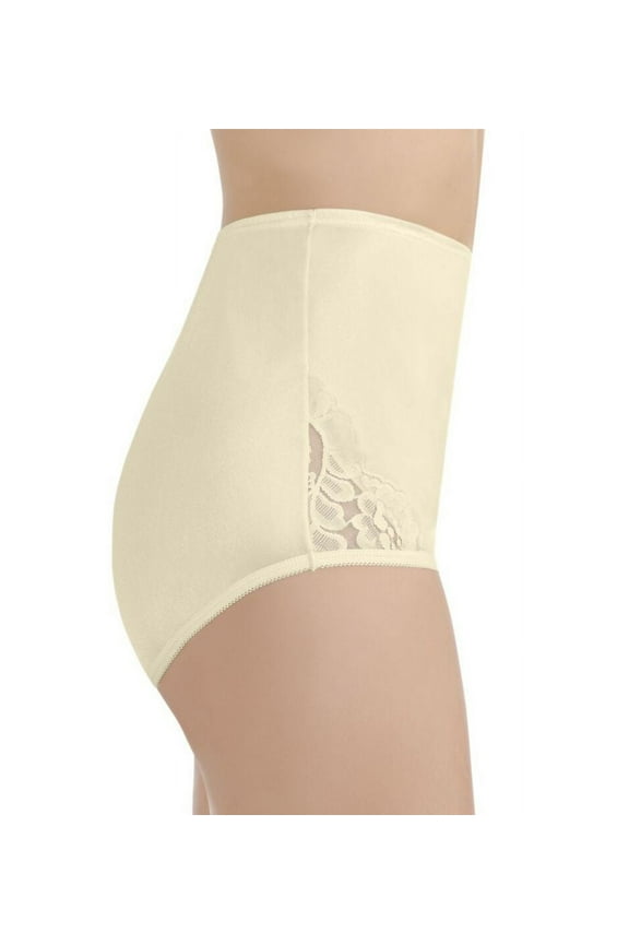 Women's Vanity Fair 13001 Lace Nouveau Brief Panty (Candleglow 12)
