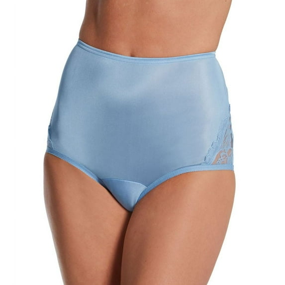 Women's Vanity Fair 13001 Lace Nouveau Brief Panty (Morning Rain 9)