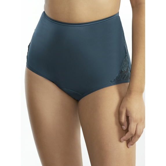 Women's Vanity Fair 13001 Lace Nouveau Brief Panty (Stillwater 8)