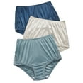 thumbnail image 1 of Women's Vanity Fair 13011 Perfectly Yours Lace Nouveau Brief Panty - 3 Pack (Stillwater/Blue/Fawn 10), 1 of 1