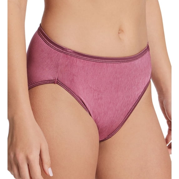 Women's Vanity Fair 13108 Illumination Hi-Cut Brief Panty (Berry Glaze 9)
