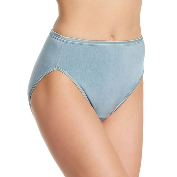 Women's Vanity Fair 13108 Illumination Hi-Cut Brief Panty (Blue Sea Glass 8)
