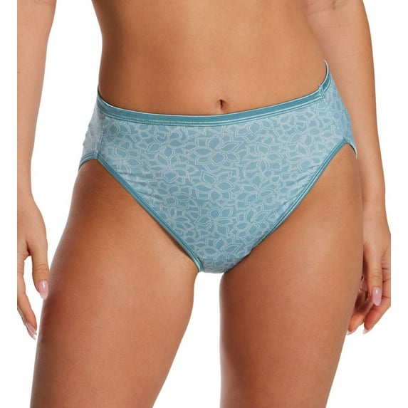 Women's Vanity Fair 13108 Illumination Hi-Cut Brief Panty (Day Trip Print 6)