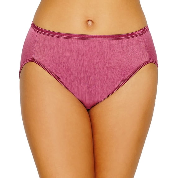 Women's Vanity Fair 13108 Illumination Hi-Cut Brief Panty (December Sky Print 7)