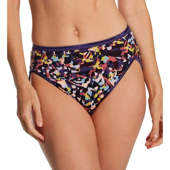 Women's Vanity Fair 13108 Illumination Hi-Cut Brief Panty (Feeling Cute Print 8)