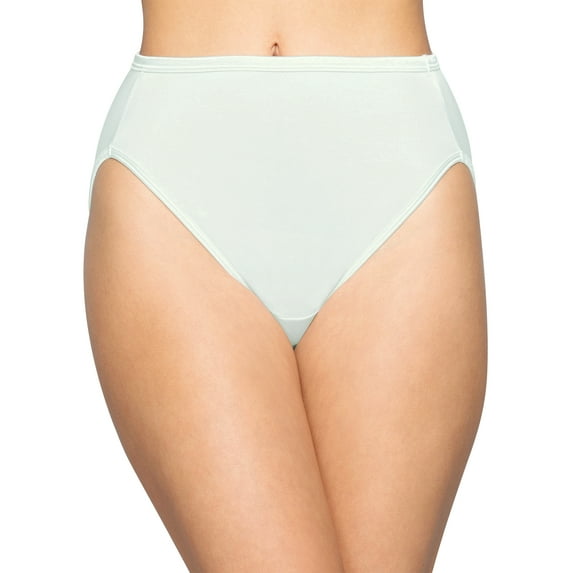 Women's Vanity Fair 13108 Illumination Hi-Cut Brief Panty (Light Sage 7)