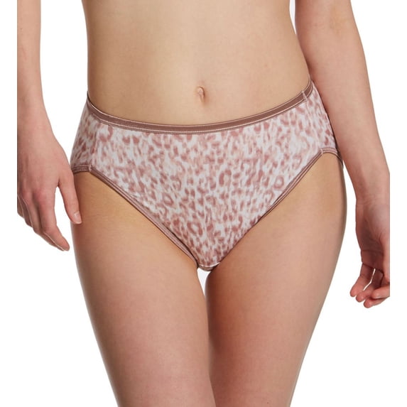 Women's Vanity Fair 13108 Illumination Hi-Cut Brief Panty (Opal Haze Print 8)