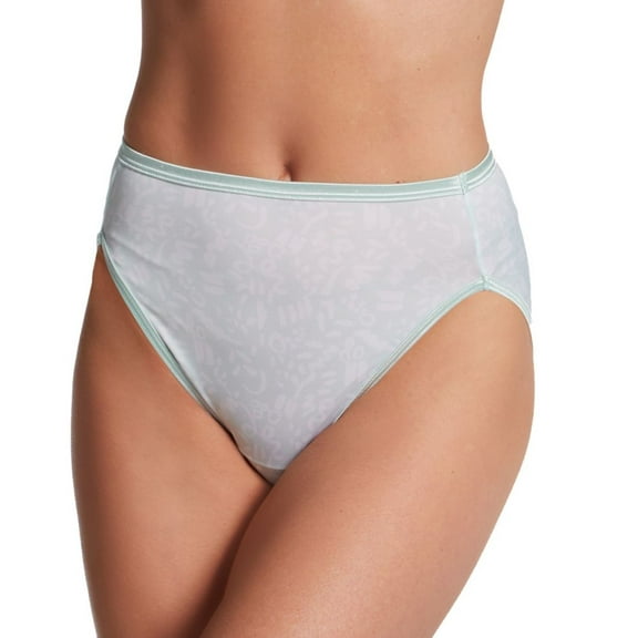 Women's Vanity Fair 13108 Illumination Hi-Cut Brief Panty (Secret Message Print 6)