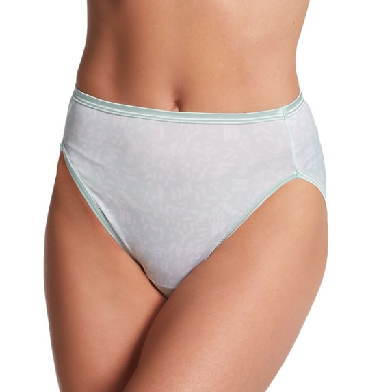 Women's Vanity Fair 13108 Illumination Hi-Cut Brief Panty (Secret Message Print 6)