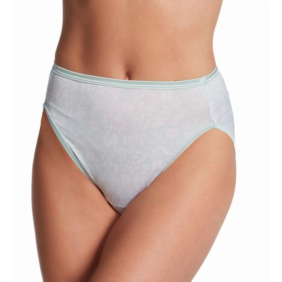 Women's Vanity Fair 13108 Illumination Hi-Cut Brief Panty (Secret Message Print 7)