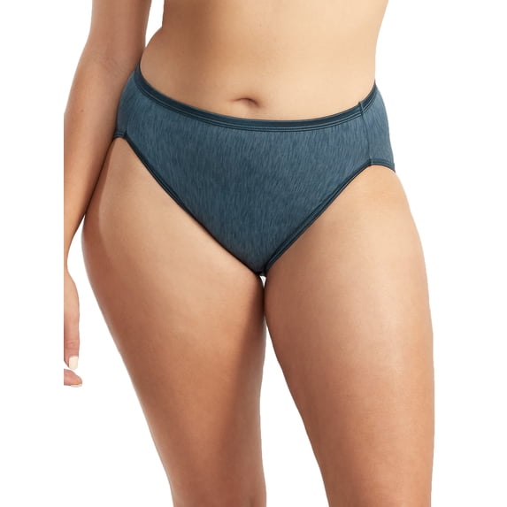 Women's Vanity Fair 13108 Illumination Hi-Cut Brief Panty (Stillwater 9)