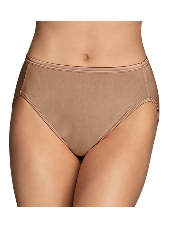 Women's Vanity Fair 13108 Illumination Hi-Cut Brief Panty (Totally Tan 10)