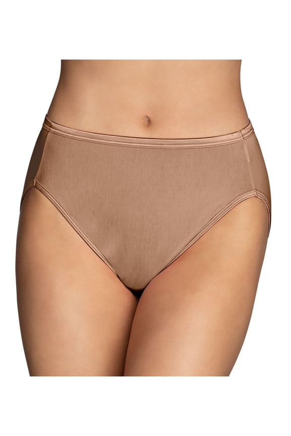 Women's Vanity Fair 13108 Illumination Hi-Cut Brief Panty (Totally Tan 10)