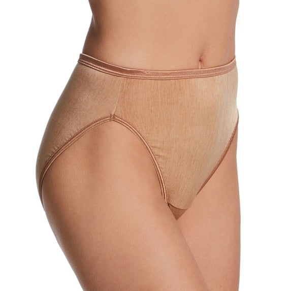 Women's Vanity Fair 13108 Illumination Hi-Cut Brief Panty (Totally Tan 6)