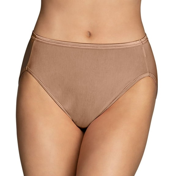 Women's Vanity Fair 13108 Illumination Hi-Cut Brief Panty (Totally Tan 7)