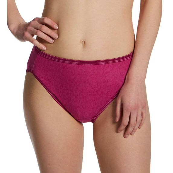 Women's Vanity Fair 13108 Illumination Hi-Cut Brief Panty (Wild Berry 9)