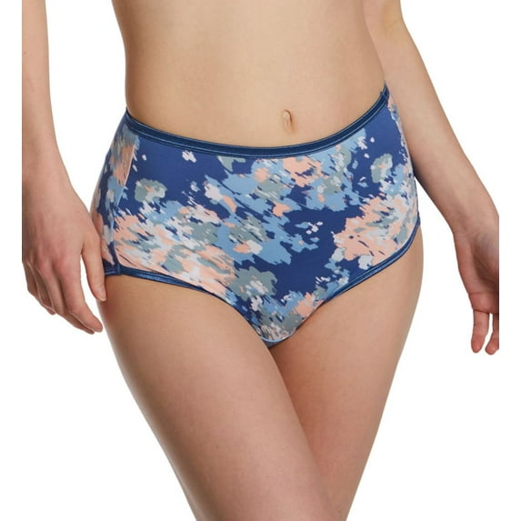 Women's Vanity Fair 13109 Illumination Brief Panty (Waterlily Print 8)