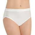 thumbnail image 1 of Women's Vanity Fair 13195 Light & Luxe Hi-Cut Brief Panty (Star White 7), 1 of 2