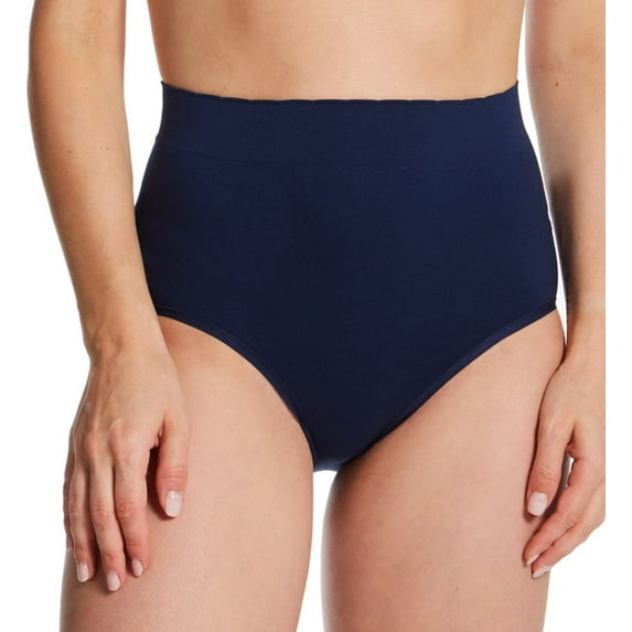 Women's Vanity Fair 13218 No Pinch, No Show Seamless Brief Panty (Ghost Navy 7)