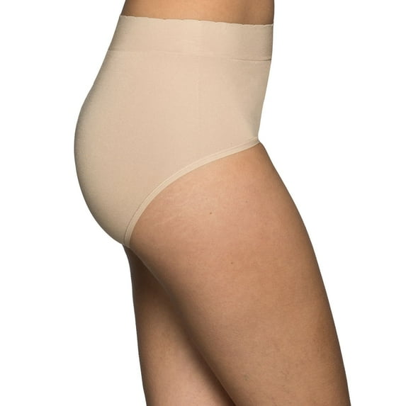Women's Vanity Fair 13218 No Pinch, No Show Seamless Brief Panty (Star White 9)