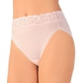 thumbnail image 1 of Women's Vanity Fair 13280 Flattering Lace Ultimate Comfort Hi-Cut Panty (Bubbly 6), 1 of 4