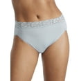 thumbnail image 1 of Women's Vanity Fair 13280 Flattering Lace Ultimate Comfort Hi-Cut Panty (Seaside Mist Stripe 8), 1 of 2