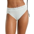 thumbnail image 1 of Women's Vanity Fair 13280 Flattering Lace Ultimate Comfort Hi-Cut Panty (Softest Jade 9), 1 of 2