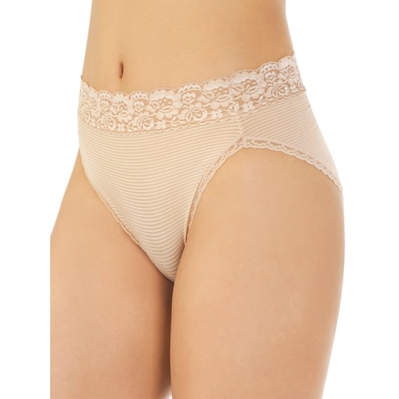 Women's Vanity Fair 13280 Flattering Lace Ultimate Comfort Hi-Cut Panty